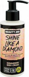 Beauty Jar Shine Like A Diamond Moisturizing Cream Body with Aroma Vanilla for Dry Skin 150ml