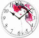 Marhome Wanduhr Hölzernes Weiß Ø33cm