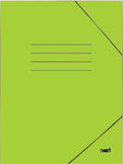 Papercraft Φάκελος με Λάστιχο για Χαρτί A4 Πράσινο Υ35x25εκ. - Λαχανί