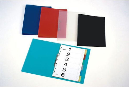 F-Plast Clipboard with 2 Rings 2/32 for Paper A4 (Μiscellaneous colours) 1pcs