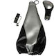 Auto Gs und Leder Schaltknauf Universal Gray