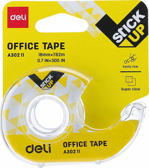 Deli Tape 18mm x 7.6m 1pcs Transparent