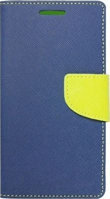 iSelf Fancy Synthetic Leather Wallet Blue (Redmi Note 9S / 9 Pro / 9 Pro Max)