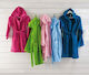 Rythmos Kids Hooded Bathrobe Twist Blue