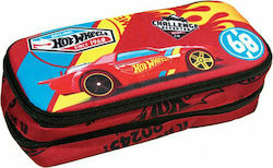 Gim Fabric Pencil Case Hot Wheels Challenge with 1 Compartment Red