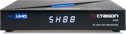 Octagon Satellite Decoder SX88 4H UHD H.265 S2+IP Receiver 4K UHD DVB-S2 Receiver Black