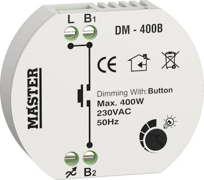 Master Dimmer Κυτίου 400W με Button για Λαμπτήρες DM-400B