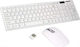 Touchglobal K06 Wireless Keyboard & Mouse Set English US White