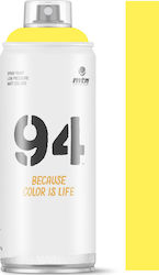 Montana Colors Spray Paint 94 with Matt Effect Canarias Yellow RV-109 400ml