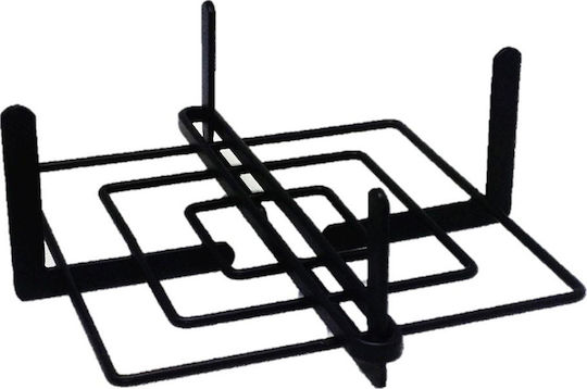 Espiel Χαρτοπετσετοθήκη Μεταλλική Μαύρη 21x21x8cm MTT306