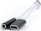 Andowl Q-A186 Converter USB-C male to 3.5mm / USB-C female 1pcs