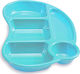 Plastic Dessert Divided Serving Plate with 5 Positions 5 Θέσεων M-281 Blue