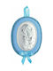 Prince Silvero Saint Icon Kids Talisman with Virgin Mary Blue from Silver MA-D601-LC