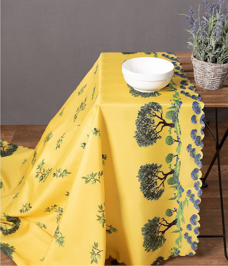 Silk Fashion Mod2 Față de Masă Rezistent la Pete Galben 140x240cm