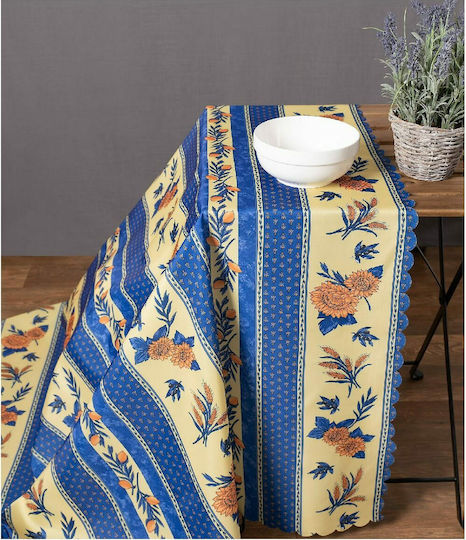 Silk Fashion Τραπεζομάντηλο Αλέκιαστο Mod4 Μπλε 140x180εκ.