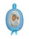 Prince Silvero Heilige Ikone Kinder Amulett mit der Jungfrau Maria Blue aus Silber MA-D1106-LC