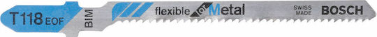 Bosch T118EOF Jig Saw Blade for Metal 83mm Flexible for Metal 5pcs 2608634237