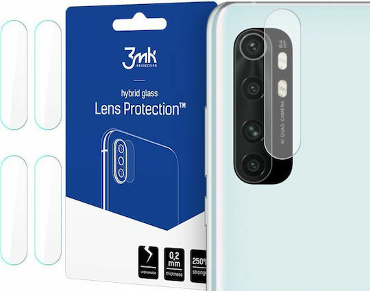 3MK Lens Flexible Glass Протектор за камера Закалено стъкло Transparent за Xiaomi Mi Note 10 Lite