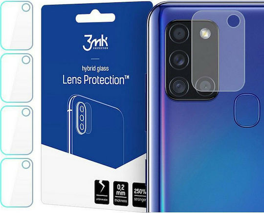 3MK Flexible Glass Lens Προστασία Κάμερας Tempered Glass Διάφανο για το Galaxy A21s