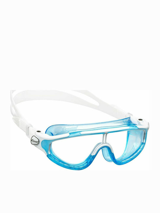 CressiSub Baloo Swimming Goggles Adults with Anti-Fog Lenses Blue/White Turquoise