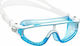 CressiSub Baloo Γυαλιά Κολύμβησης Ενηλίκων με Αντιθαμβωτικούς Φακούς Μπλε/Λευκά