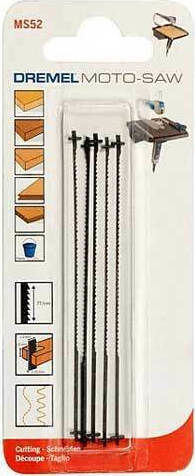 Dremel MS52 Jig Saw Blade for Wood 100mm 5pcs 2615MS52JA