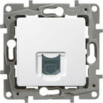 Legrand Niloe Front Single Network Socket RJ45 Cat6 White 764573