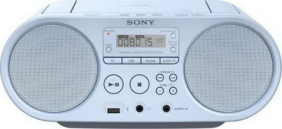 Sony Portabil ZS-PS50 cu CD / MP3 / USB / Radio în Culoare Albastru