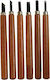 PG Meißel mit Gerade / Hohle / Skewed Klinge mit Hölzernes Griff Set 6Stück