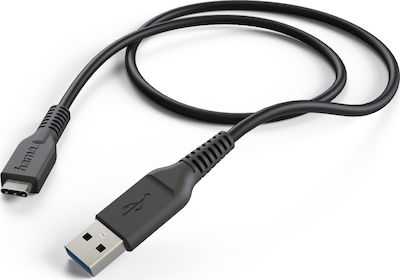 HAMA USB 2.0 Kabel USB-C männlich - USB-A Schwarz 1m (00178395)