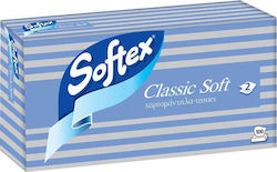 Softex 100 Χαρτομάντηλα 2 Φύλλων (1 Κουτί)