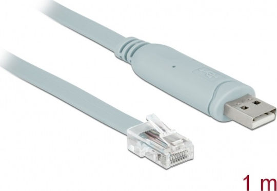 DeLock USB 2.0 Cable USB-A male - RJ45 Γκρι 1m (63911)