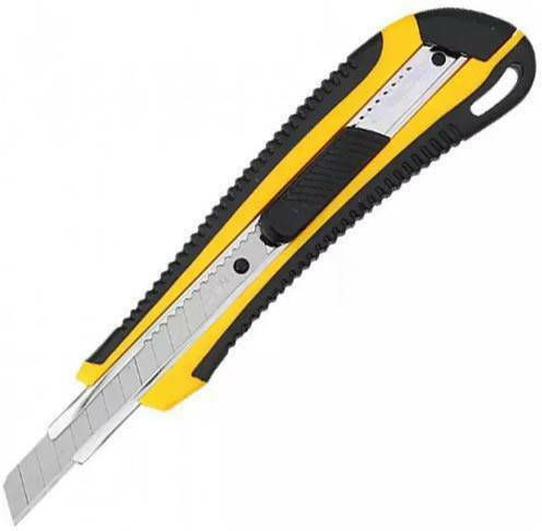 Deli Folding Knife with Blade Width 9mm Yellow