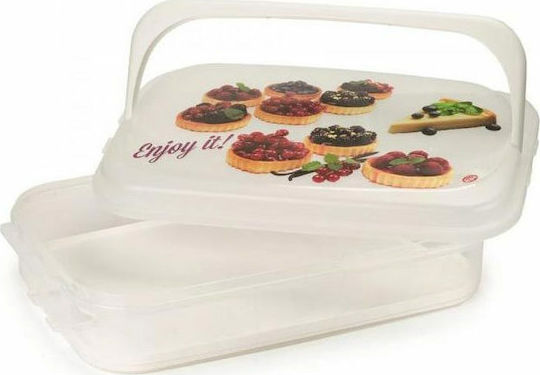 Aria Trade Kunststoff Mittagsbox Mit Fächern Weiß 43x27.50cm