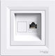 Schneider Electric Asfora Single Network Socket RJ45 Cat6 White EPH4700121