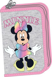 Gim Minnie Pom Pom Pencil Case Full with 2 Comp...