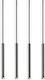 Luma S Hängend Kronleuchter Schiene für 4 Lampen G9 Silber