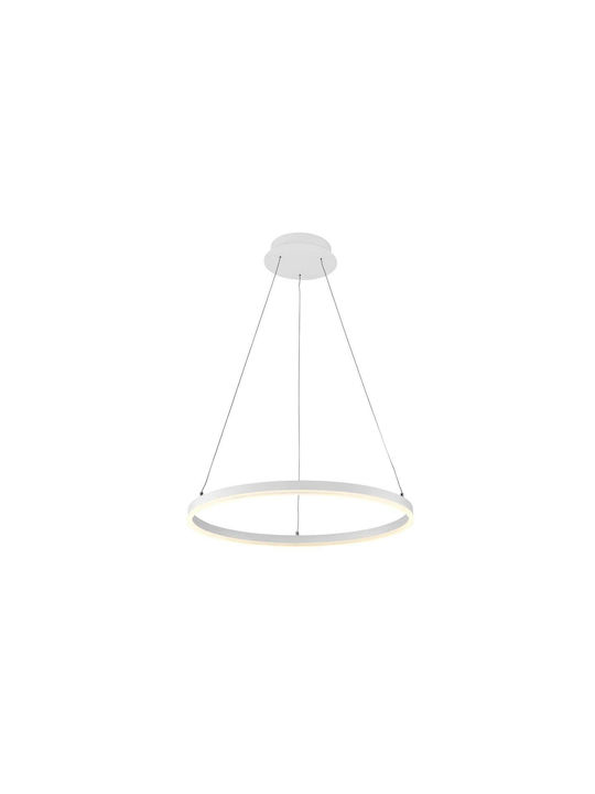 VK Lighting VK/04251PE/W/W/80 Pendant Light LED with Warm White Light White