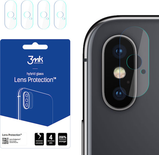 3MK FG Lens Flexible Glass Camera Protection Tempered Glass Transparent for the iPhone X