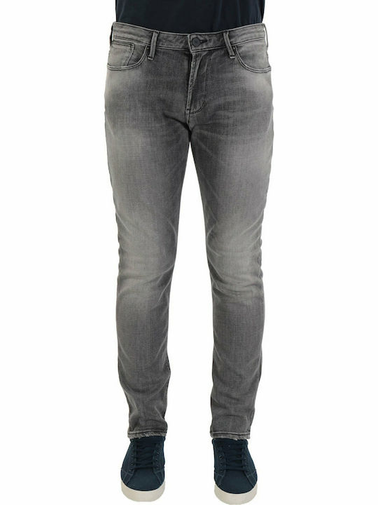 Emporio Armani Men's Jeans Pants with Slim Fit Gray