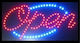 "Open" Πινακίδα LED με Κίνηση Μονής Όψης Φωτιζόμενη 50x26cm