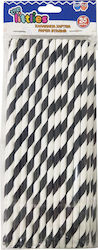 The Littlies Paper Black Straws