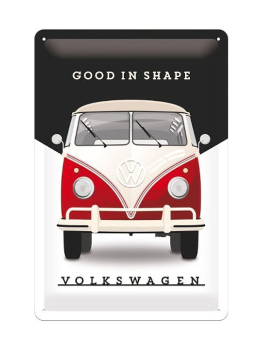 Nostalgic Art Metallic Wall Sign Volkswagen VW 20cm