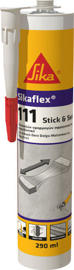 Sika Sikaflex 111 Stick&Seal Σφραγιστική Σιλικόνη Ξύλου Λευκή 290ml