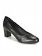 Leather Black Heels Umbretta