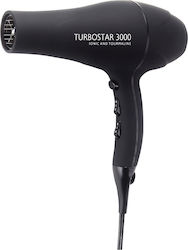 Salon Tech Turbostar 3000 Professioneller Haartrockner 2400W Black