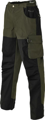 Pinewood Kilimanjaro Hunting Pants Waterproof Mossgreen/Svart in Khaki color 9685-153