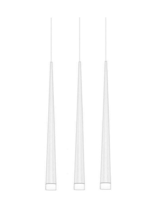 Luma Pendant Light Three-Light Rail for Socket G9 White