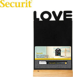 Securit Μαυροπίνακας Love Tisch-Kreidetafel 21x34.5cm