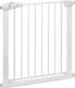 Babyono Foldable Security Door Simple Placement made of Metal in White Color 75x77.5cm 1pcs